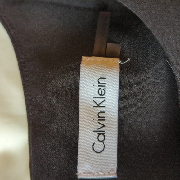 Calvin Klein career sz8 Tan & Black Dress - Picture 4 of 6